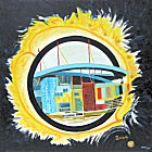 Acr�lico s/ tela - 70x70 cm.