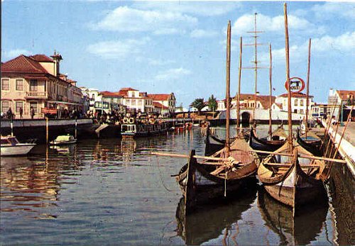 Aspecto do canal central, na d�cada de 1950.