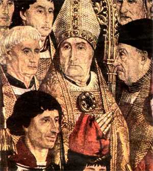 D. Jorge da Costa. Pormenor dos painéis de S. Vicente, de Nuno Gonçalves.