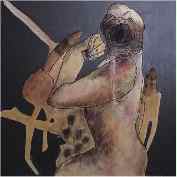 Gula - Gluttony | T�cnica mista s/ tela - Mixed tecnhique on canvas | 200x200 cm - 2006