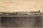 SN - BEJA - Vista geral - Edi��o da Ourivesaria Galinoti - SD - (Circulado em 1918) - Dim. 8,6x13,8 cm - Col. Jaime da Silva.
