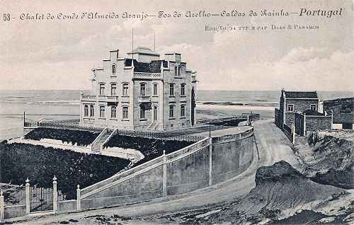 N.� 53 - Chalet do Conde d'Almeida Araujo - Foz do Arelho - Ed. da Typ. e Pap. Dias & Paramos - Data: cerca de 1910 - Dimens�es: 13,2x8,8 cm. - Col. Miguel Chaby.