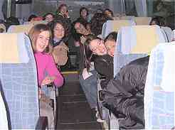 Na camioneta, quando sa�mos de Aveiro (ainda de noite!)