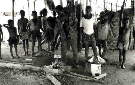 Destacamento da Camuanga em Janeiro de 1973. Angola, Sector de U�je.