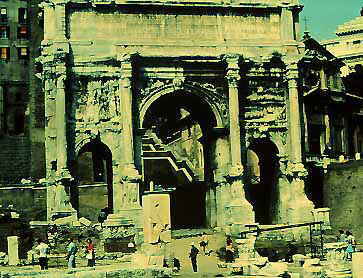 Arco triunfal de S�timo Severo.