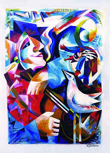 �Festa� � acr�lico sobre tela - p�g. 61