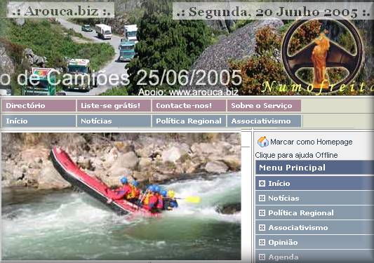 Para acesso ao �site� Not�cias de Arouca, clicar sobre a imagem.