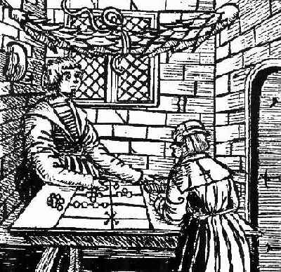 Uso do �baco de fichas. Extra�da de George Ifrah, p. 434 (Vd. bibliografia).