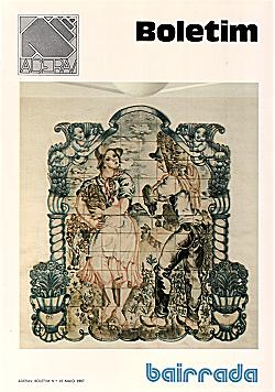 Painel de azulejo de Jorge Barradas (1945). Fabrico Vi�va Lamego - Esta��o da CP - Curia.