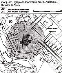 Planta de delimitação da zona de protecção.