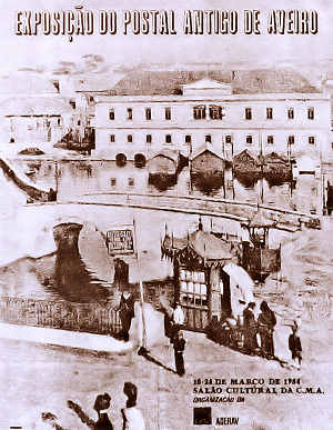 Cartaz da Exposi��o do Postal Antigo de Aveiro. Clicar para ampliar.