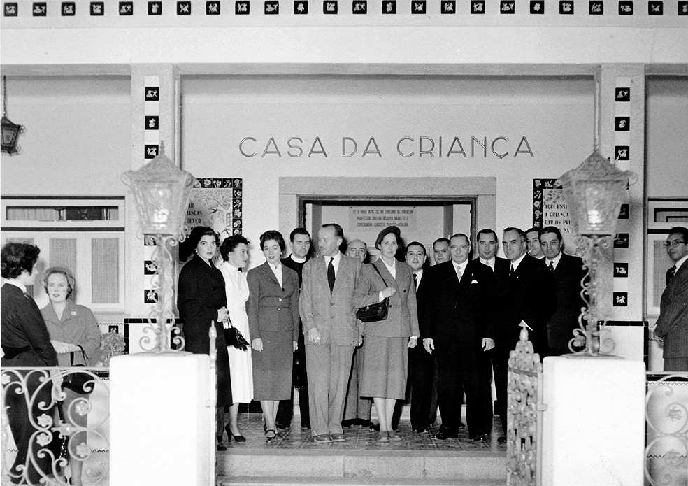 Visita e Inauguração da Casa da Criança (Anos 50).