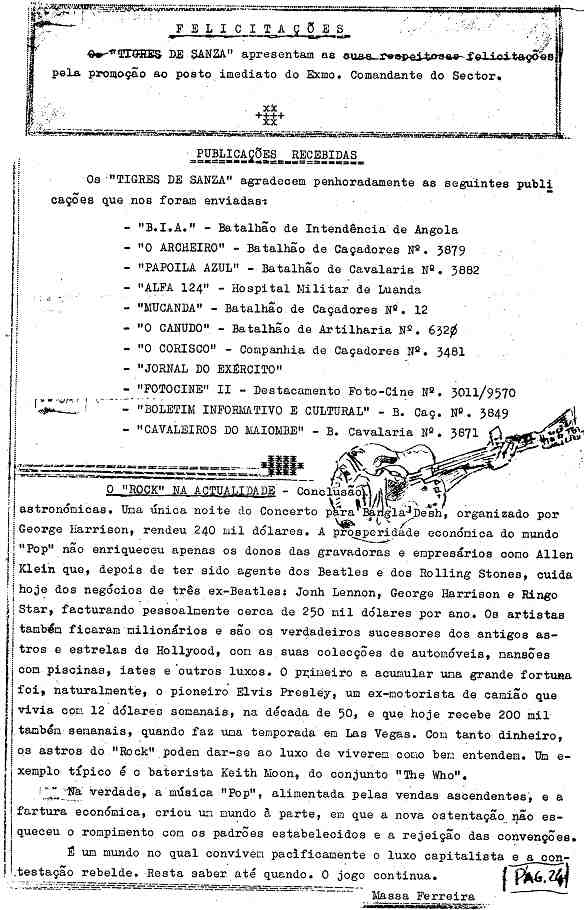 Clicar no meio da p�gina para virar.