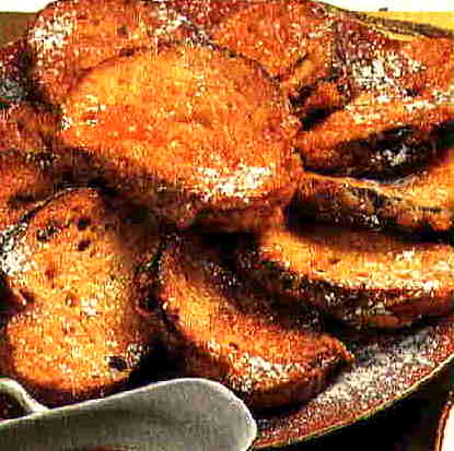 Rabanadas t�picas com vinho branco.