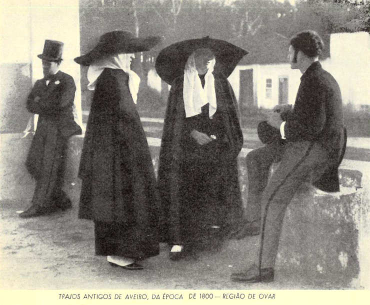 Trajos antigos de Aveiro, da época de 1800, na região de Ovar.