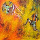 �leo sobre tela - 70x70 cm.