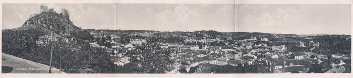 SN - Portugal. Leiria. Vista Geral-Lado Nascente - Edi��o registada da Fotografia Artistica, Lda - Dim. 9x41 cm. - Col.M. Chaby