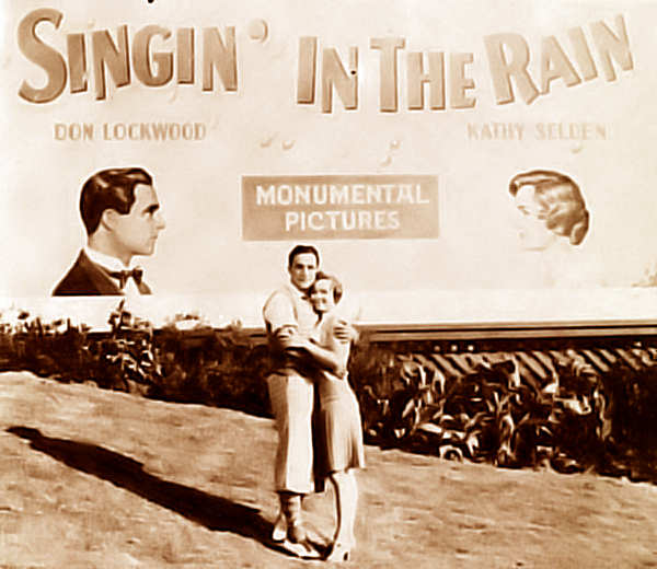 Cartaz publicitário do filme «Serenata à Chuva» - Clicar para ampliar.