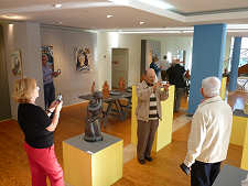 Elementos da Academia de Saberes de Aveiro visitam a exposi��o - 19-10-2011