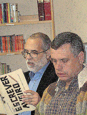 Tomaz Parreira l� o seu texto - Aveiro, 19 de Maio de 2008.