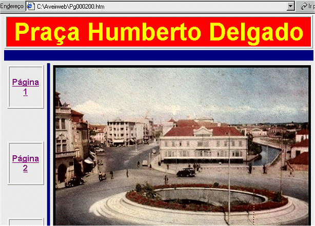 Praça Humberto Delgado, na década de 1950.